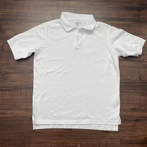 Lands End white polo_ L/G (14-16)
